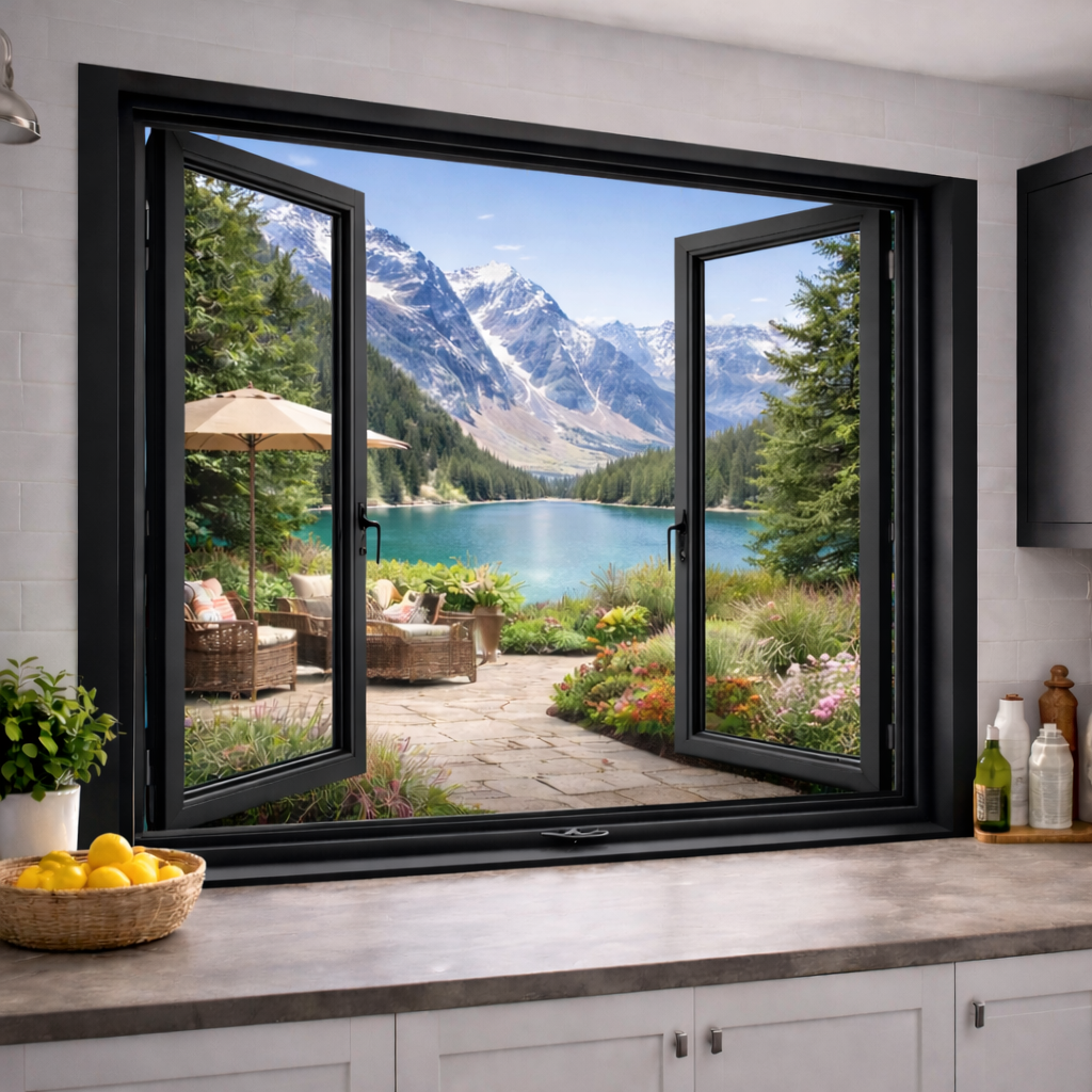 72″Wx36″H Aluminum Casement Window