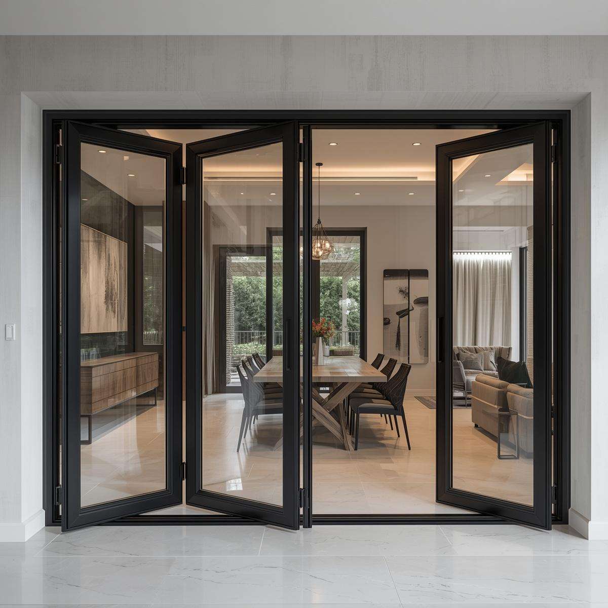 192x96 Custom Energy Efficient Aluminum Bifold Door