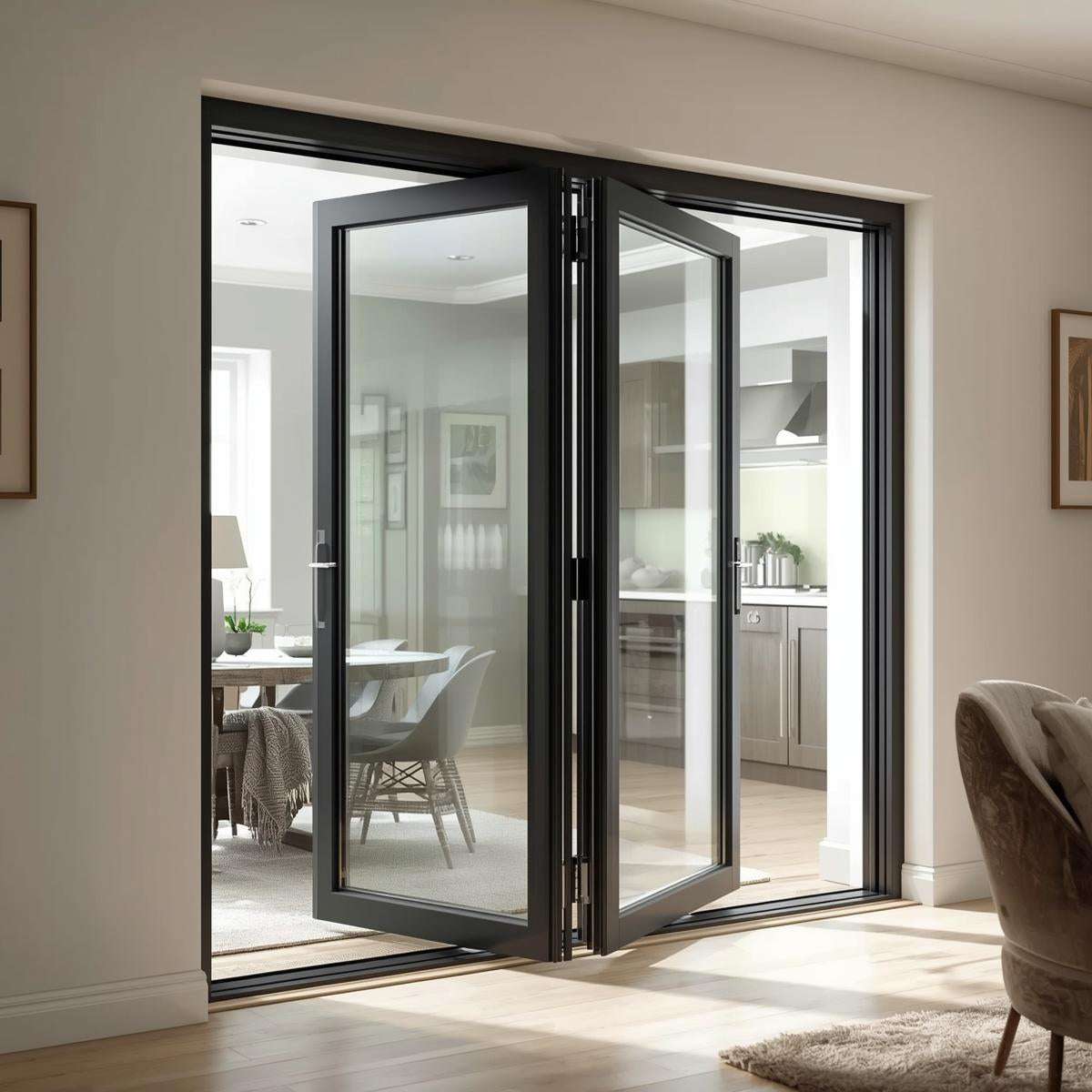 192x 80 Custom Energy Efficient Aluminum Bifold Door