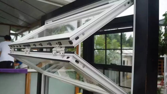 Aluminum Folding Up Window 96"Wx48"H - White image