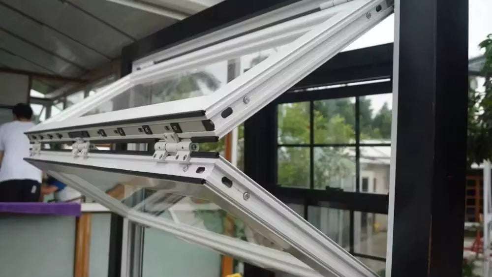 Aluminum Folding Up Window 48"Wx48"H - White image