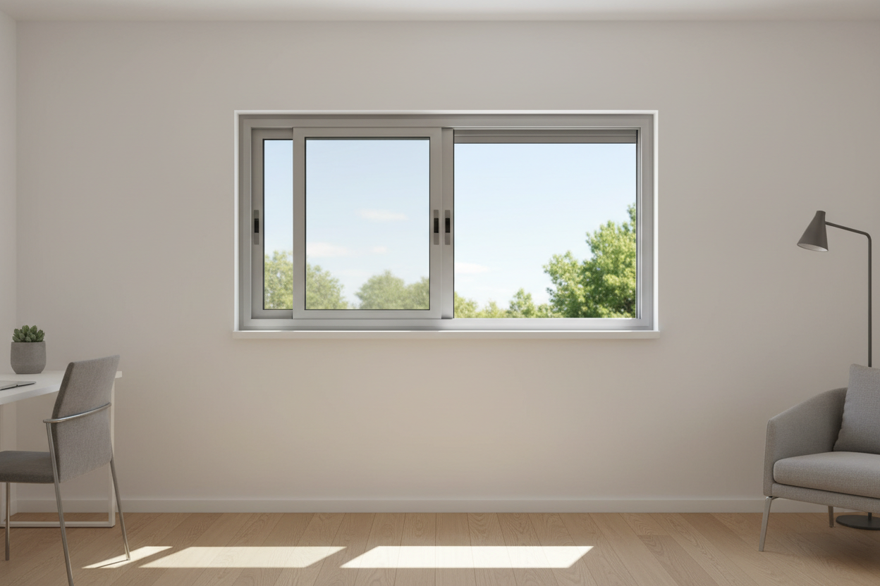 72"x48" Custom Energy-Efficient Aluminum Sliding Window