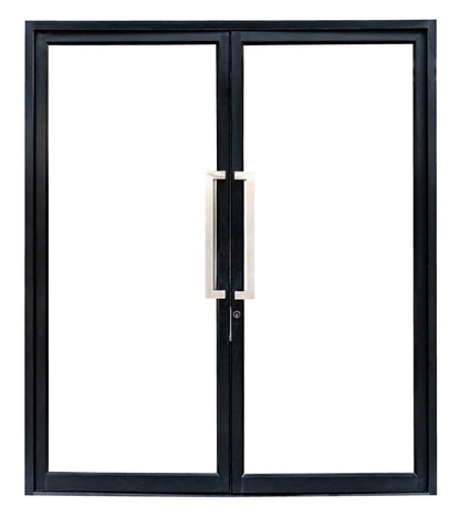 32"x80" Custom Energy-Efficient Aluminum French Door Hardware > Building Materials > Doors > Home Doors Aluminum Black