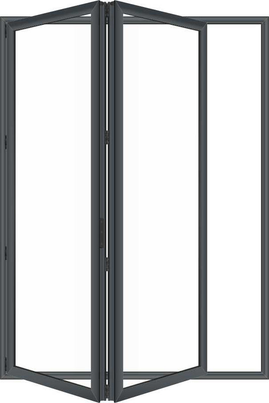 72"x80" Custom Energy Efficient Aluminum Bifold Door Hardware > Building Materials > Doors > Home Doors Aluminum Black