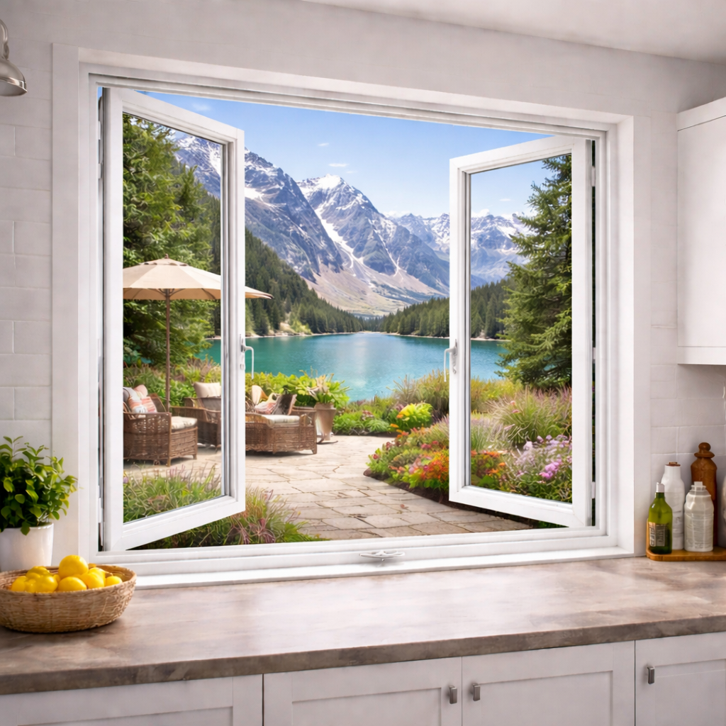 72″Wx48″H Aluminum Casement Window