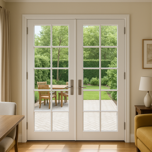 42"x96" Custom Energy-Efficient Aluminum French Door Hardware > Building Materials > Doors > Home Doors Aluminum Black