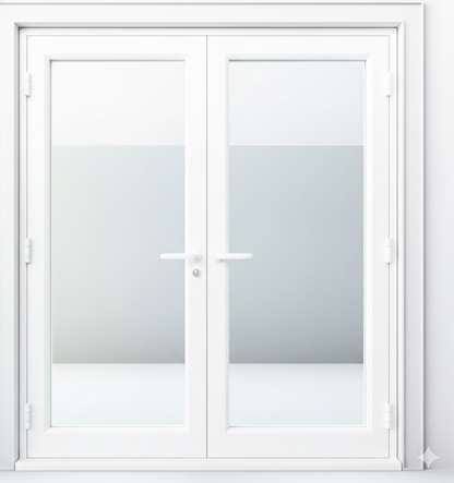 42"x96" Custom Energy-Efficient Aluminum French Door