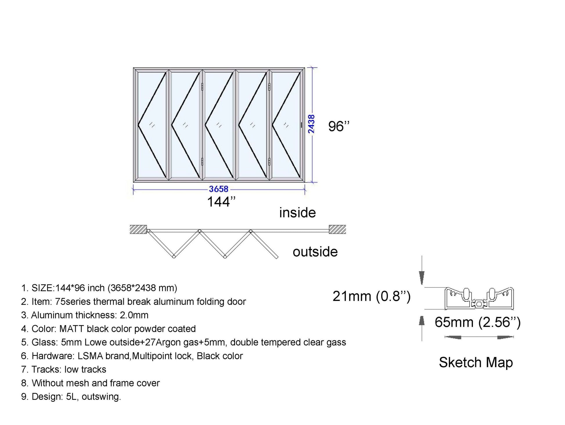 Door – Five Stars Doors 144x96