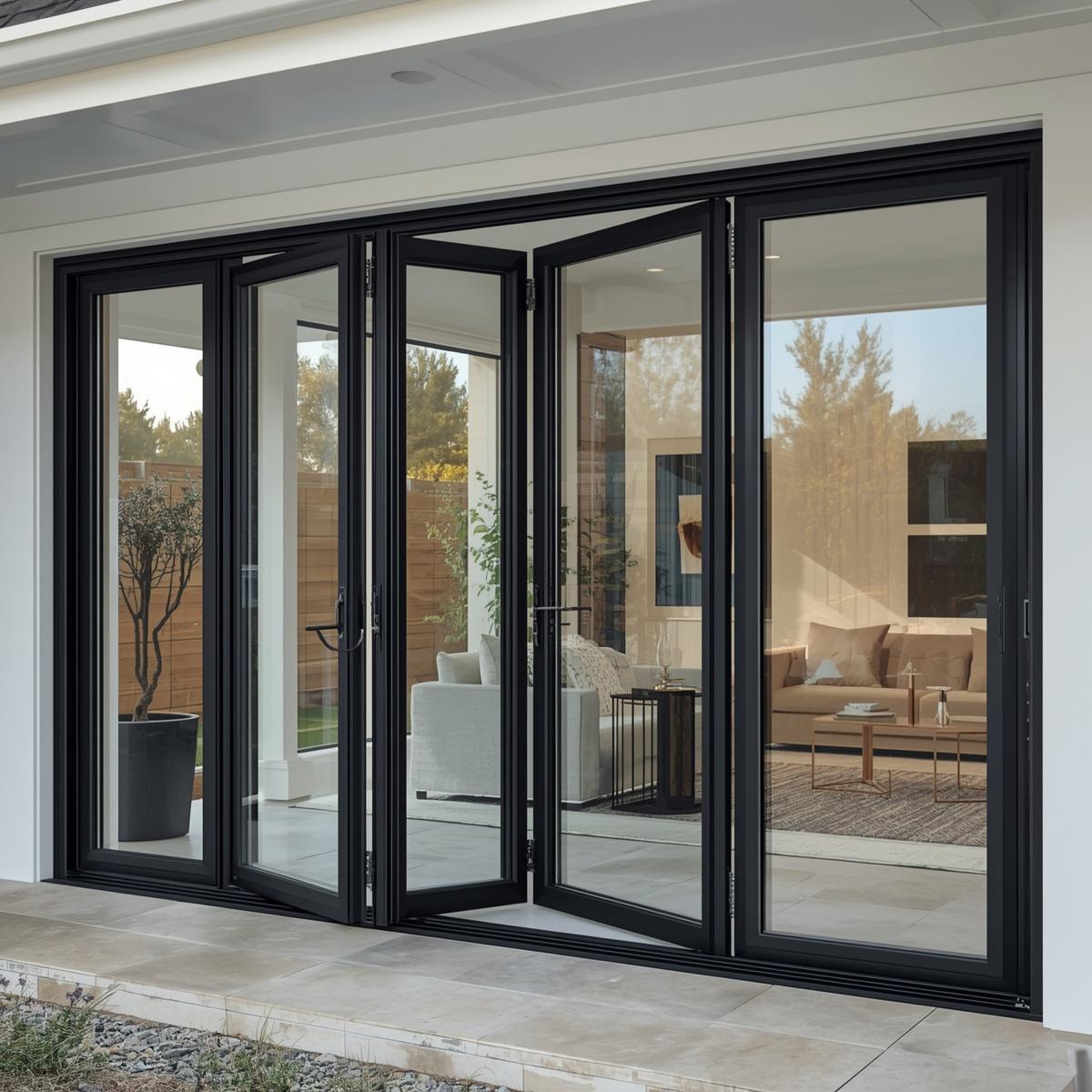 144x96 Custom Energy-Efficient Aluminum Bifold Door