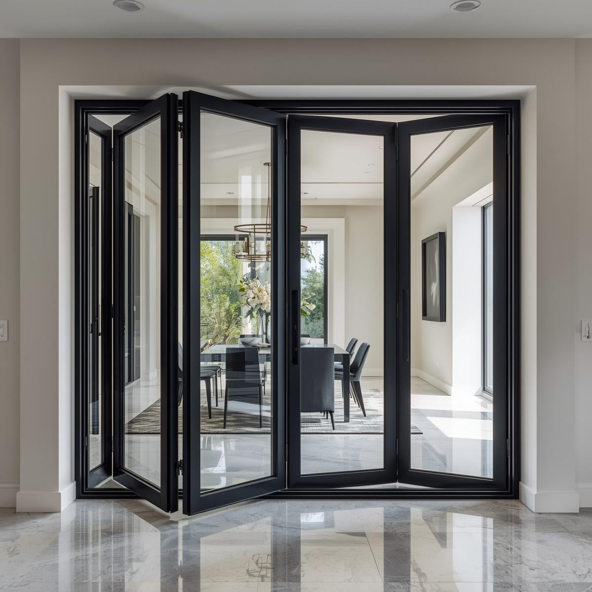144x96 Custom Energy-Efficient Aluminum Bifold Door