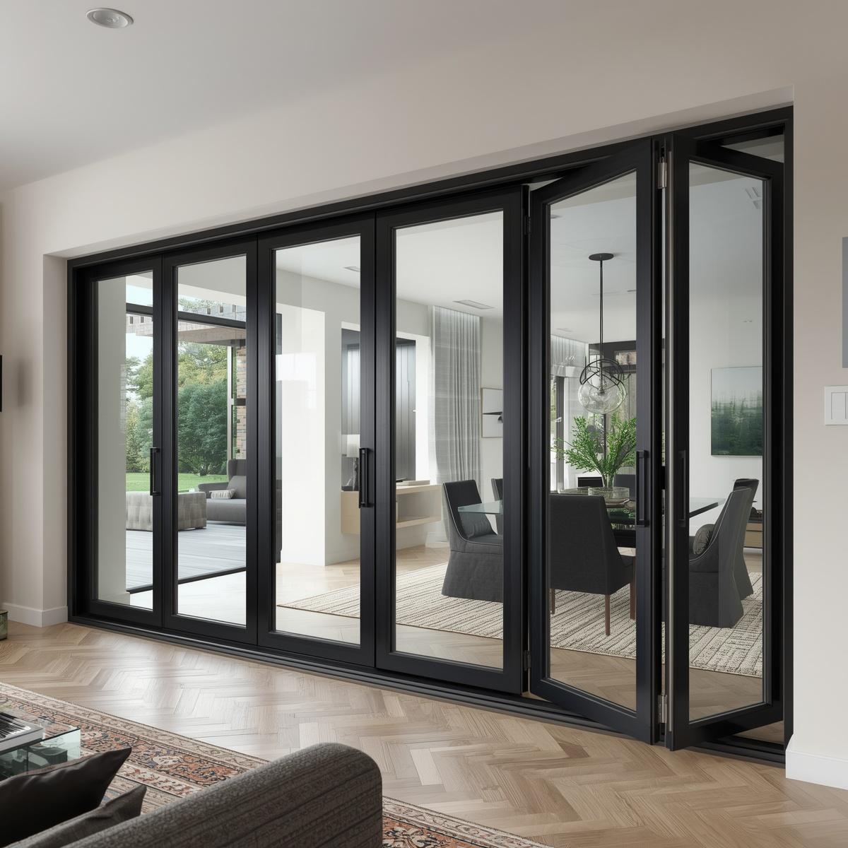 240x80 Custom Energy Efficient Aluminum Bifold Door