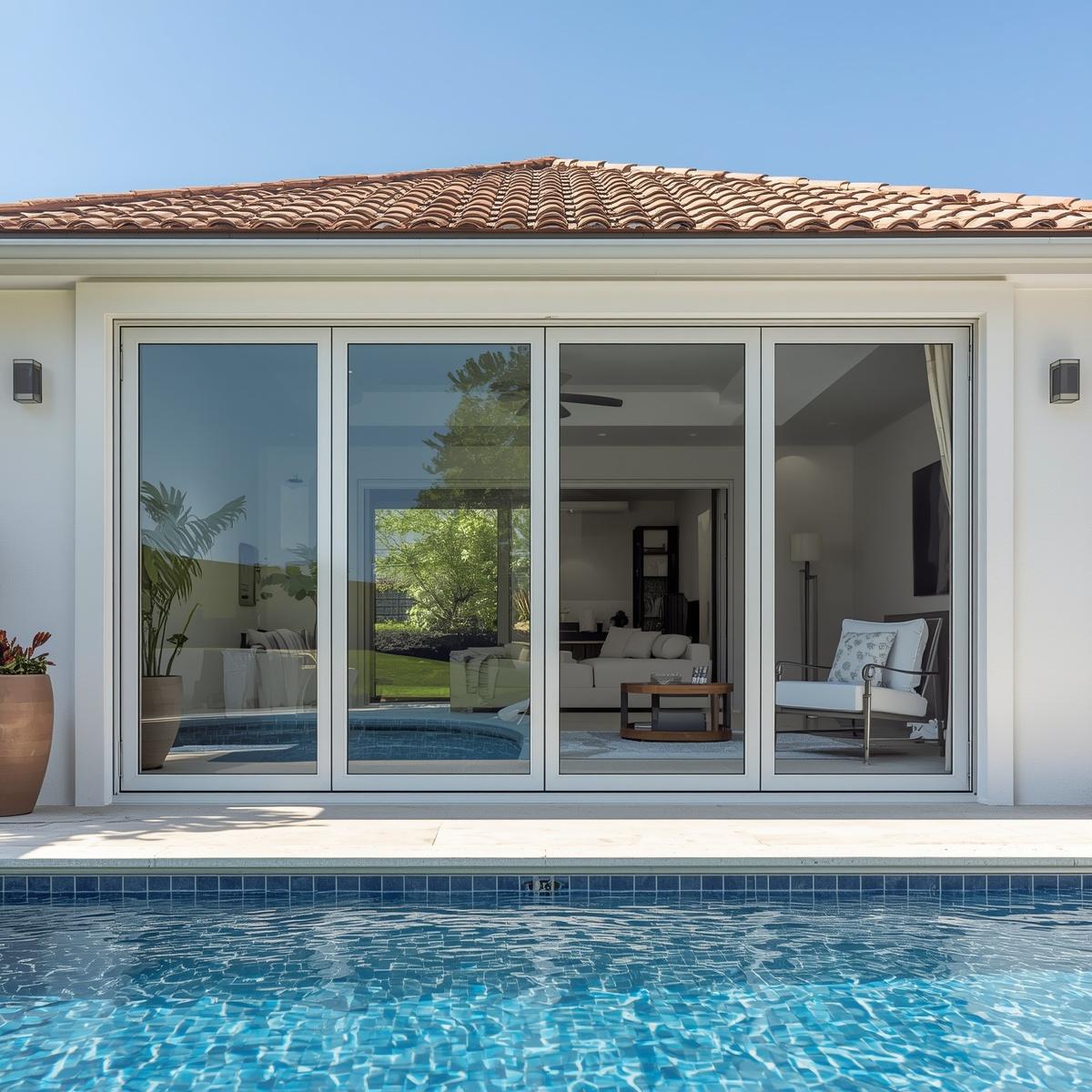 120x96 Custom Energy Efficient Aluminum Bifold Door