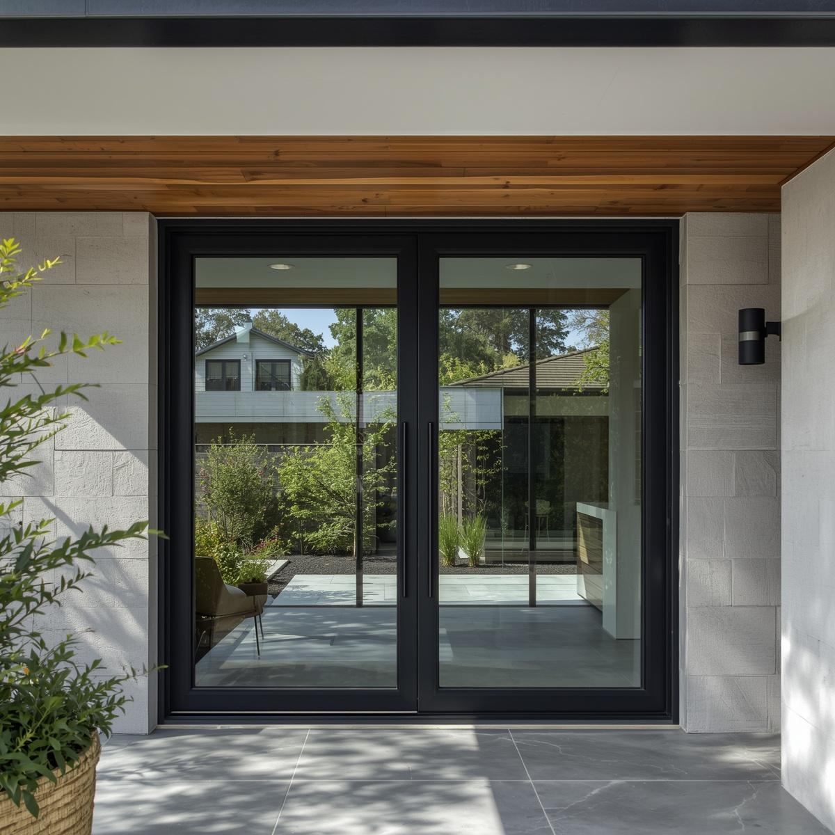 96"x96" Custom Energy Efficient Aluminum Sliding Doors