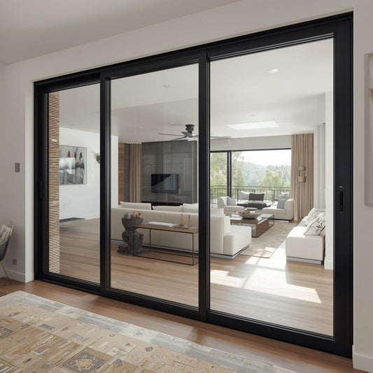 108"x80" Custom Energy Efficient Aluminum Sliding Doors