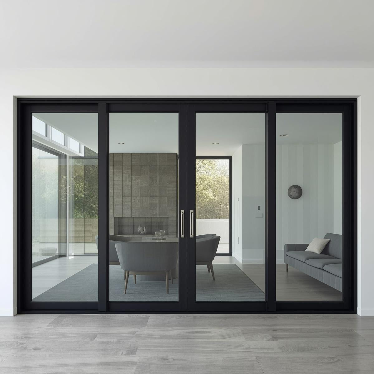 192"x80" Custom Energy-Efficient Aluminum Sliding Doors