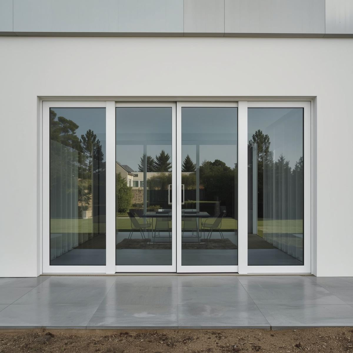 192"x80" Custom Energy-Efficient Aluminum Sliding Doors