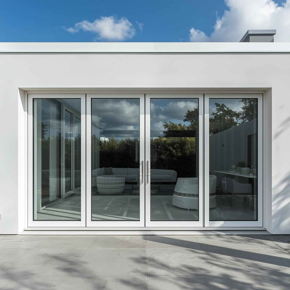 192"x80" Custom Energy-Efficient Aluminum Sliding Doors