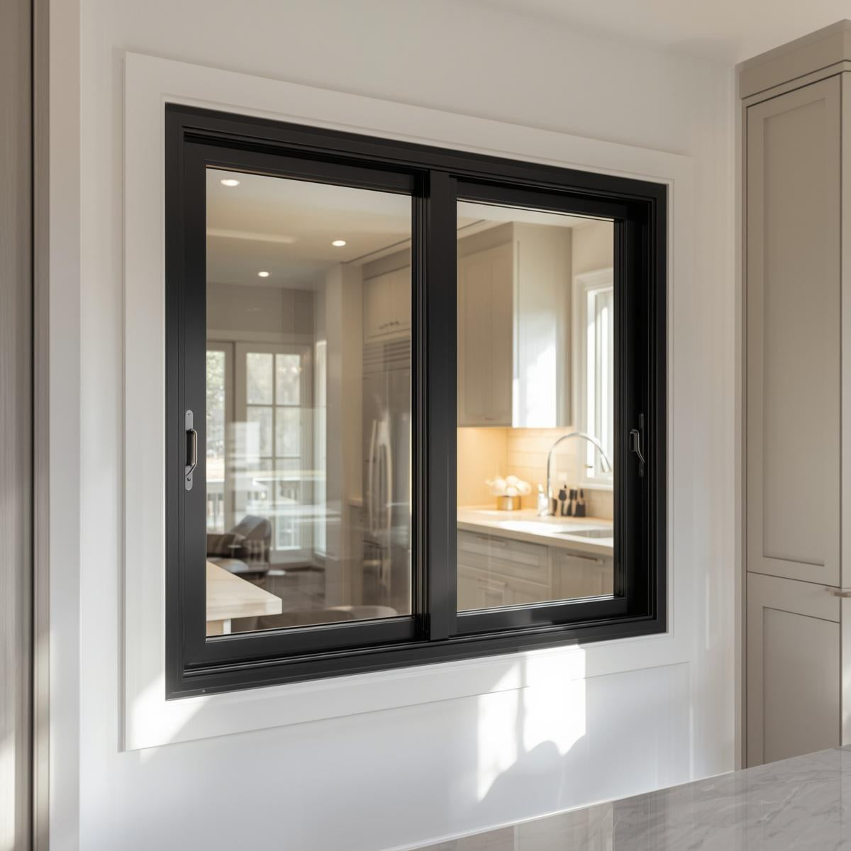 48"x36" Custom Energy-Efficient Aluminum Sliding Window