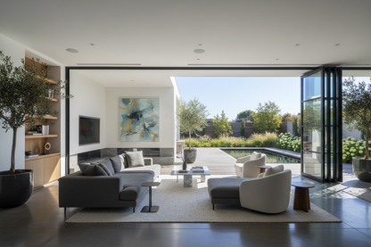 create Bifold door in a nice home 96″Wx96″H