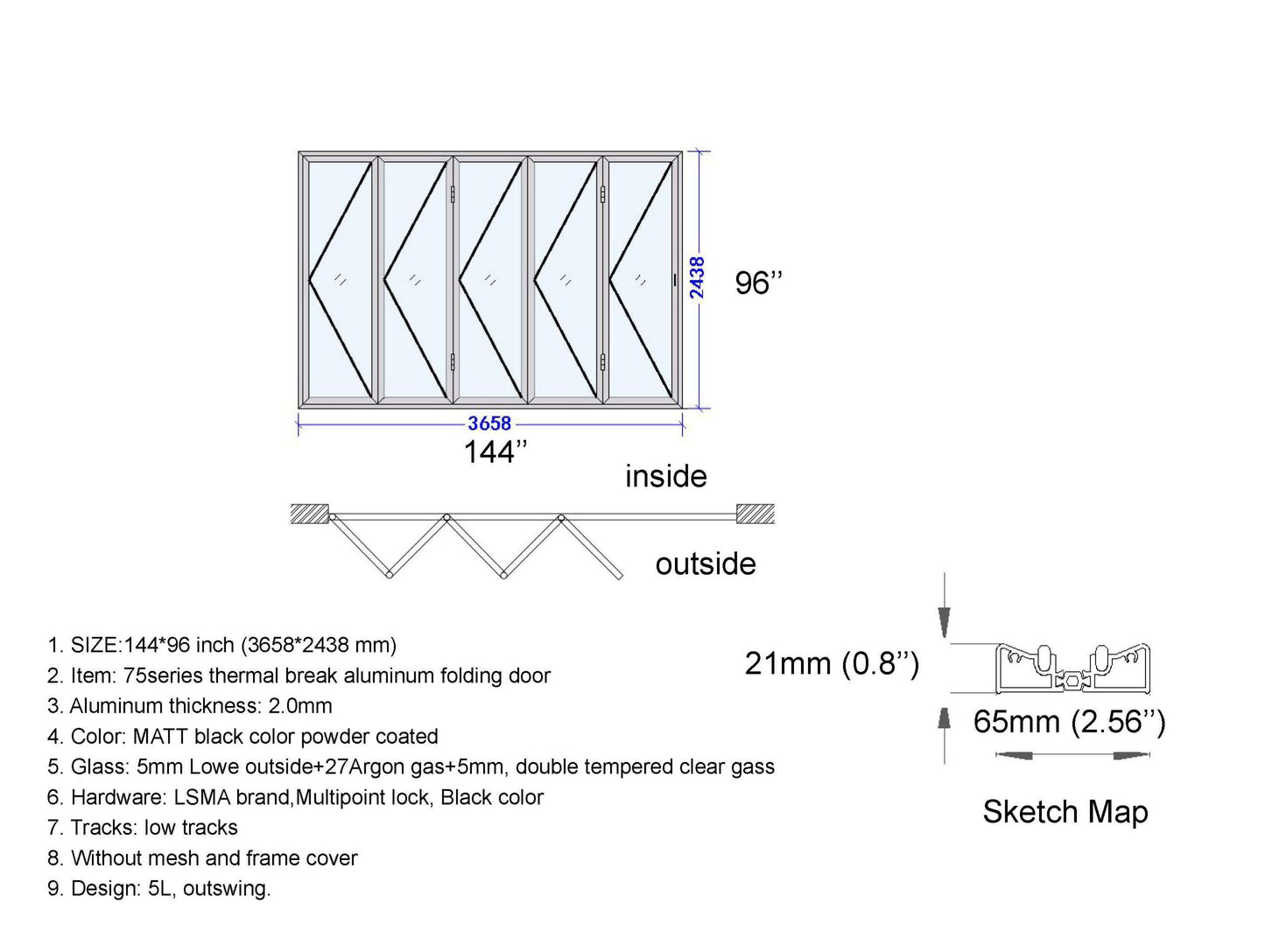 Door – Five Stars Doors 144x96