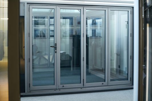 120"x96" Custom Energy Efficient Aluminum Bifold Door Hardware > Building Materials > Doors > Home Doors Aluminum Black