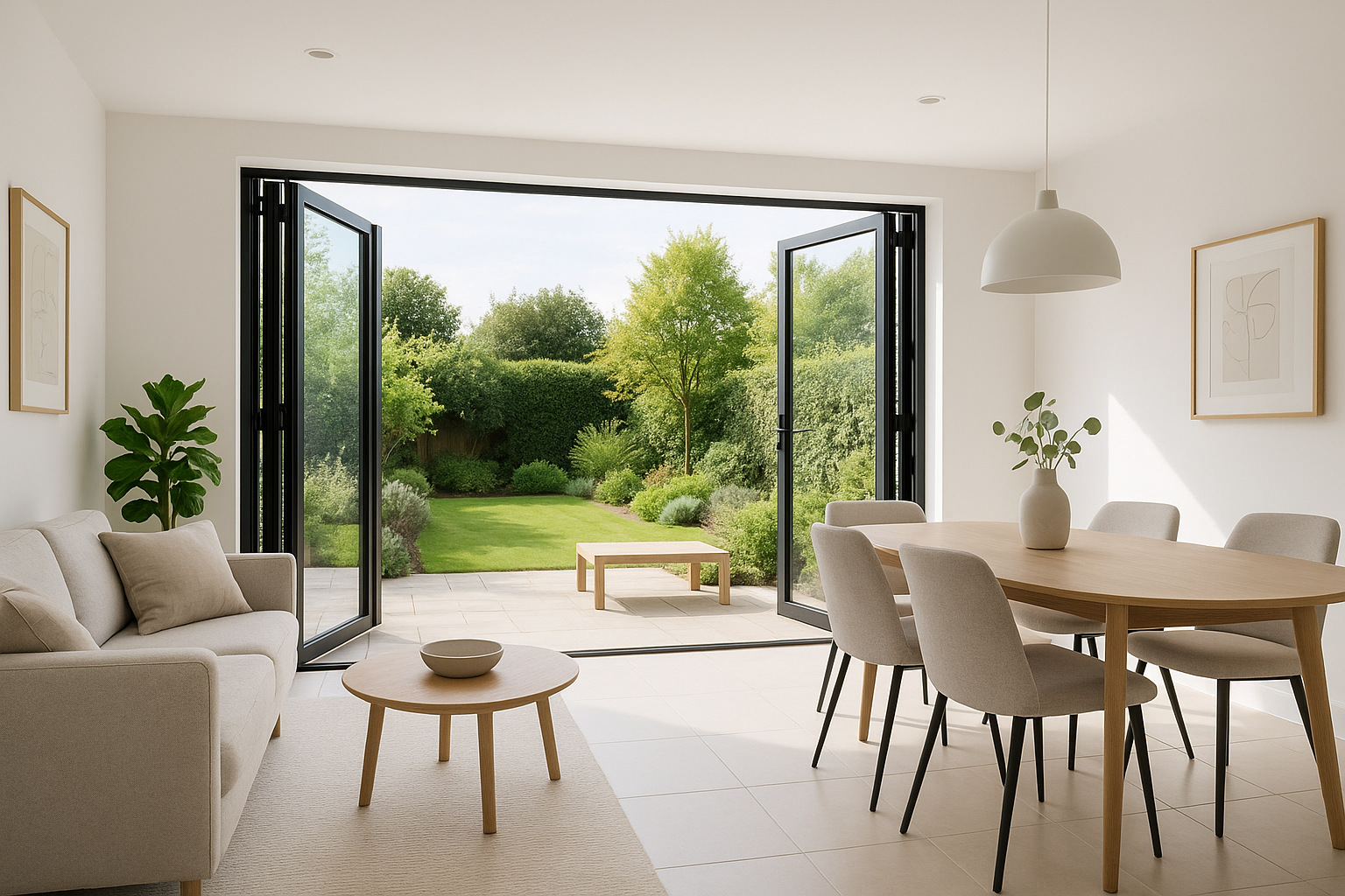 nice home with bifold doors